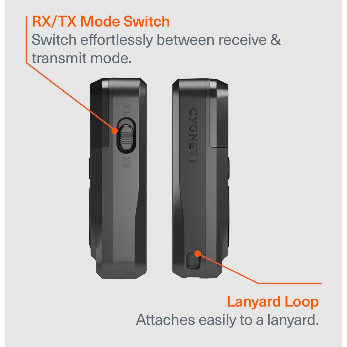 Cygnett Voyager Wireless Elite Audio Adapter (Black)