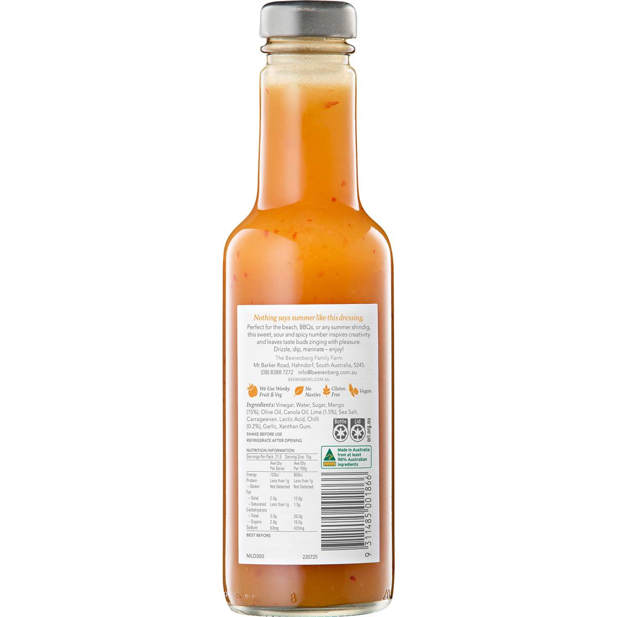 Beerenberg Mango, Lime & Chilli Dressing 300ml