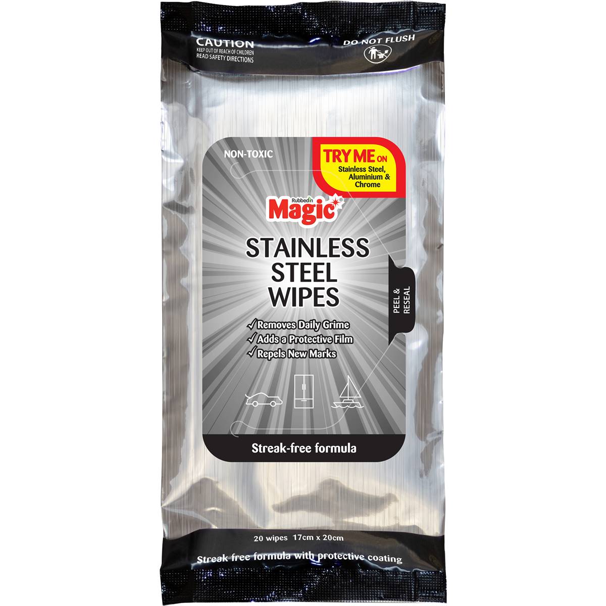 Magic Stainless Steel Wipes Magic Wipes 20 Pack