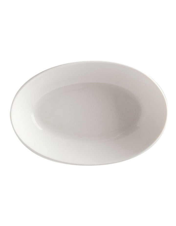 White Basics Oval Bowl 20x14cm in White