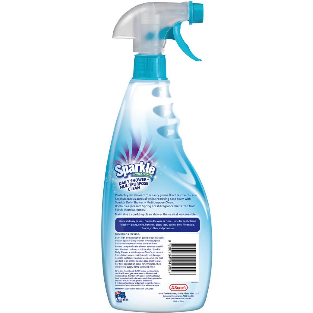 Sparkle Daily Shower Cleaner Spring Fresh 750ml