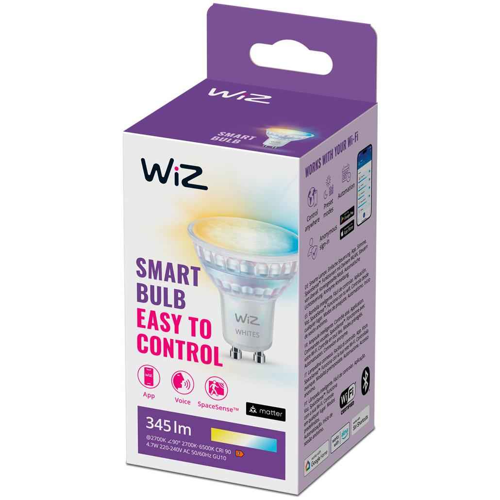 WiZ White Ambient Glass Smart Bulb (GU10)