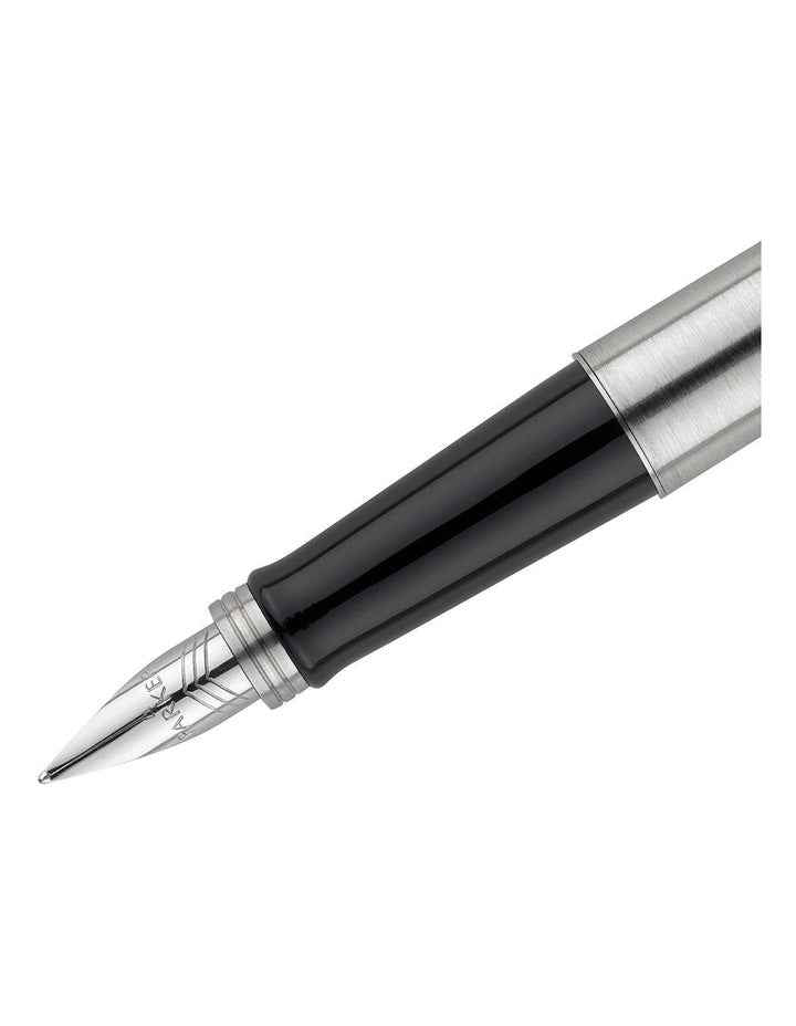 Jotter Chrome Trim Fountain Pen in Stainless Steel