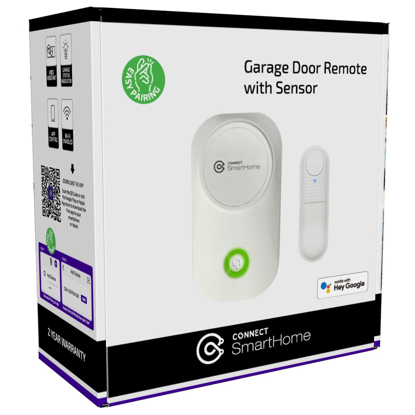 Connect Smart Home Garage Door Opener with Improved Magnetic Sensor