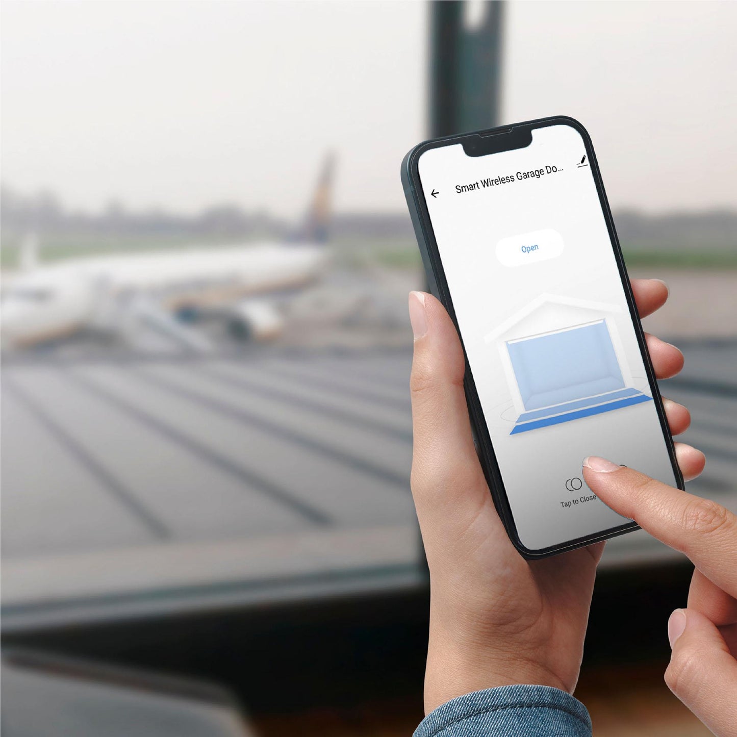 Connect Smart Home Garage Door Opener with Improved Magnetic Sensor