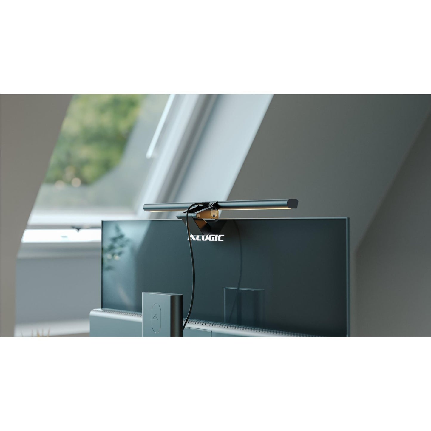 AlogiAlogic Illuminate Light Bar with 4k Autofocus Web Camera (Space Grey)