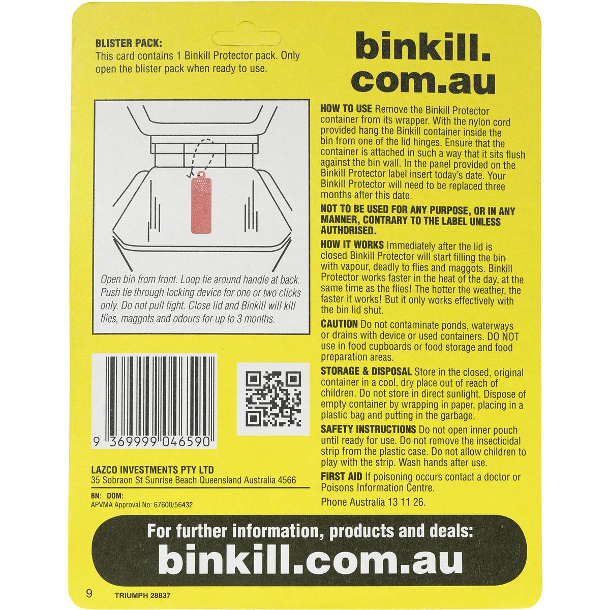 Binkill Insect Control 10.5g