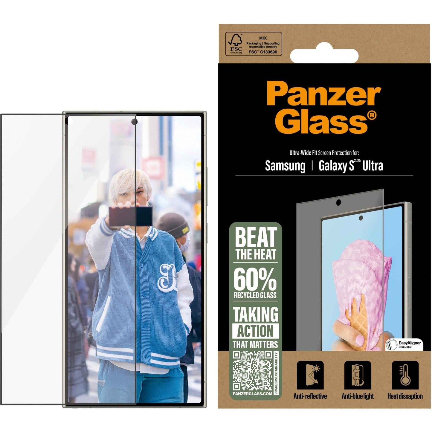 PanzerGlass All-in-One Screen Protector for Galaxy S25 Ultra