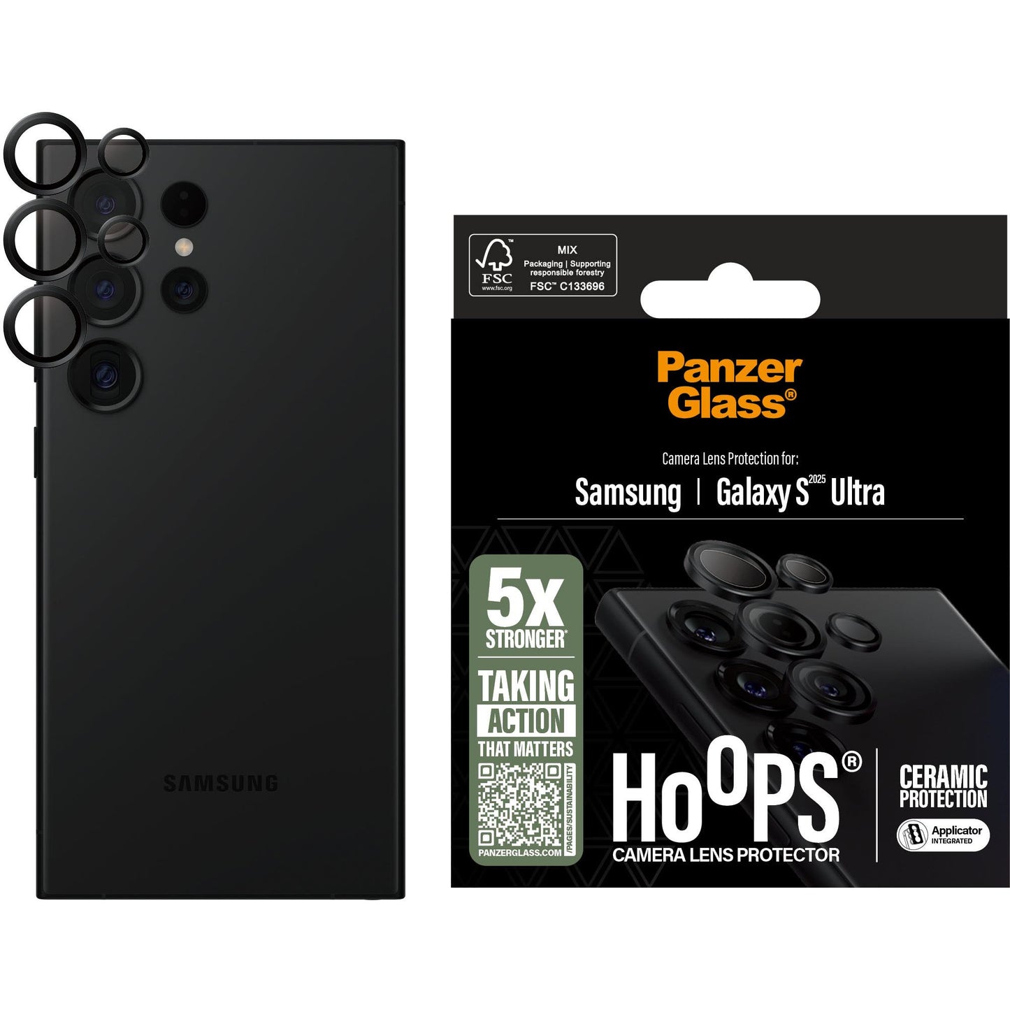PanzerGlass Hoops Ceramic Lens Protector Galaxy S25 Ultra