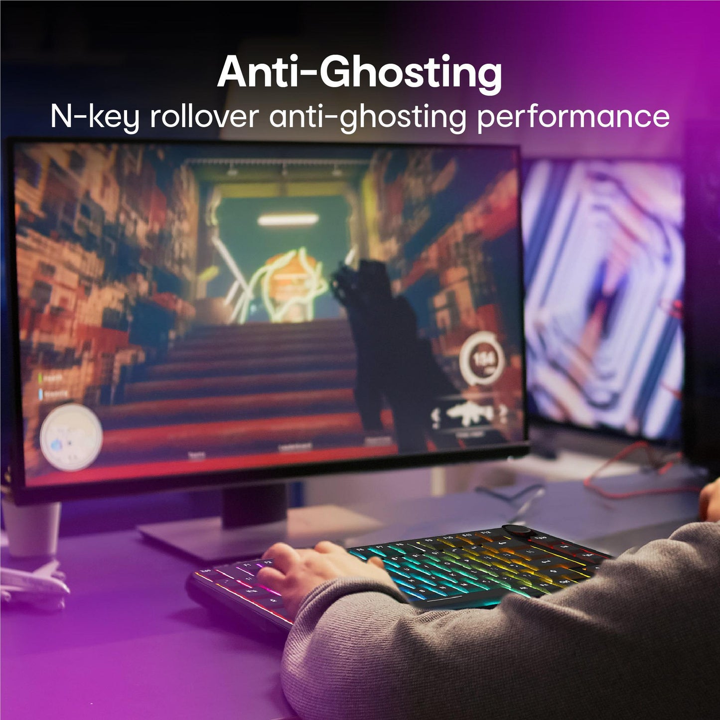 GTEK Storm 75-Key Mechanical Wired TKL Gaming Keyboard