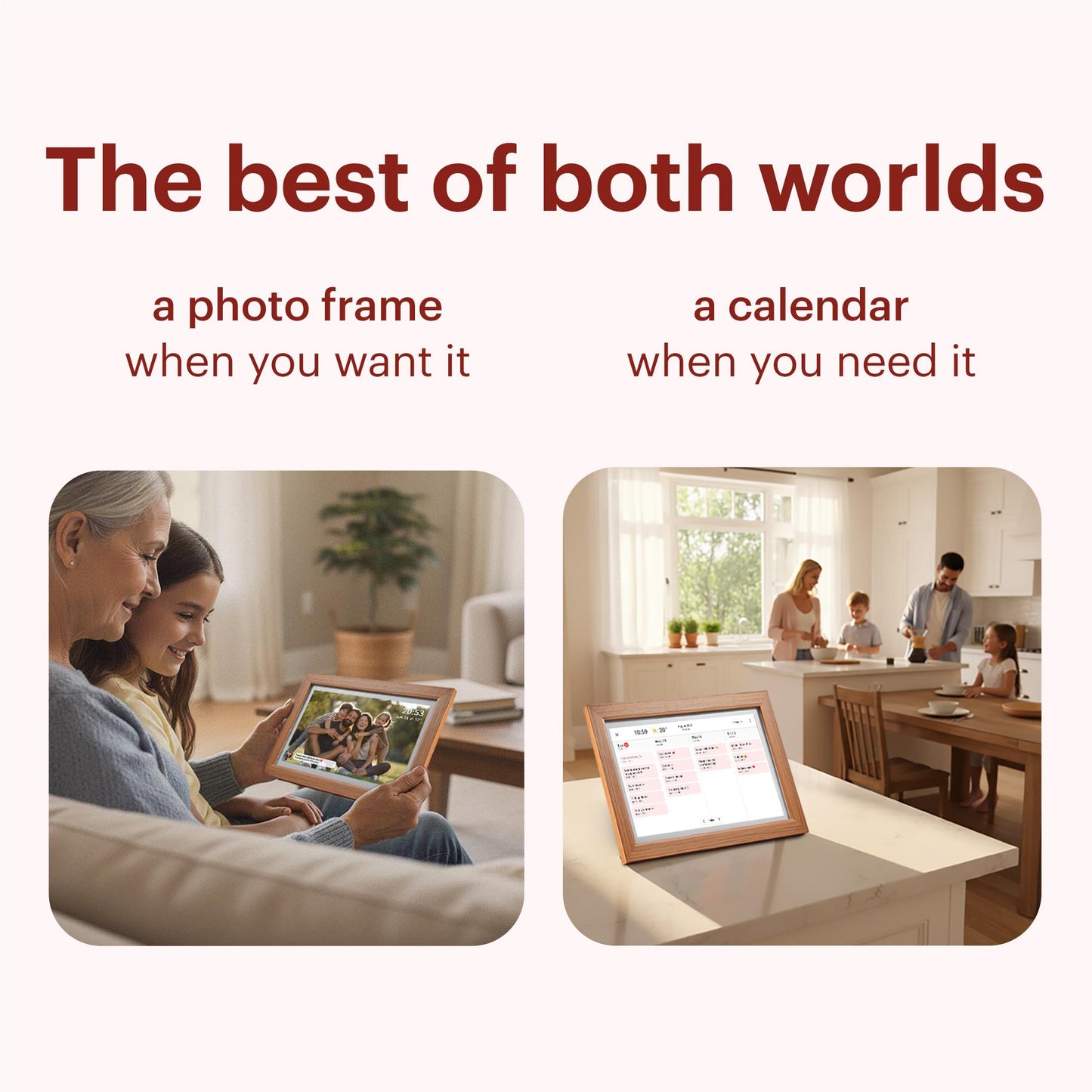 Jackson Frameo Smart Digital Photo Frame 10.1" 16GB (White Oak)