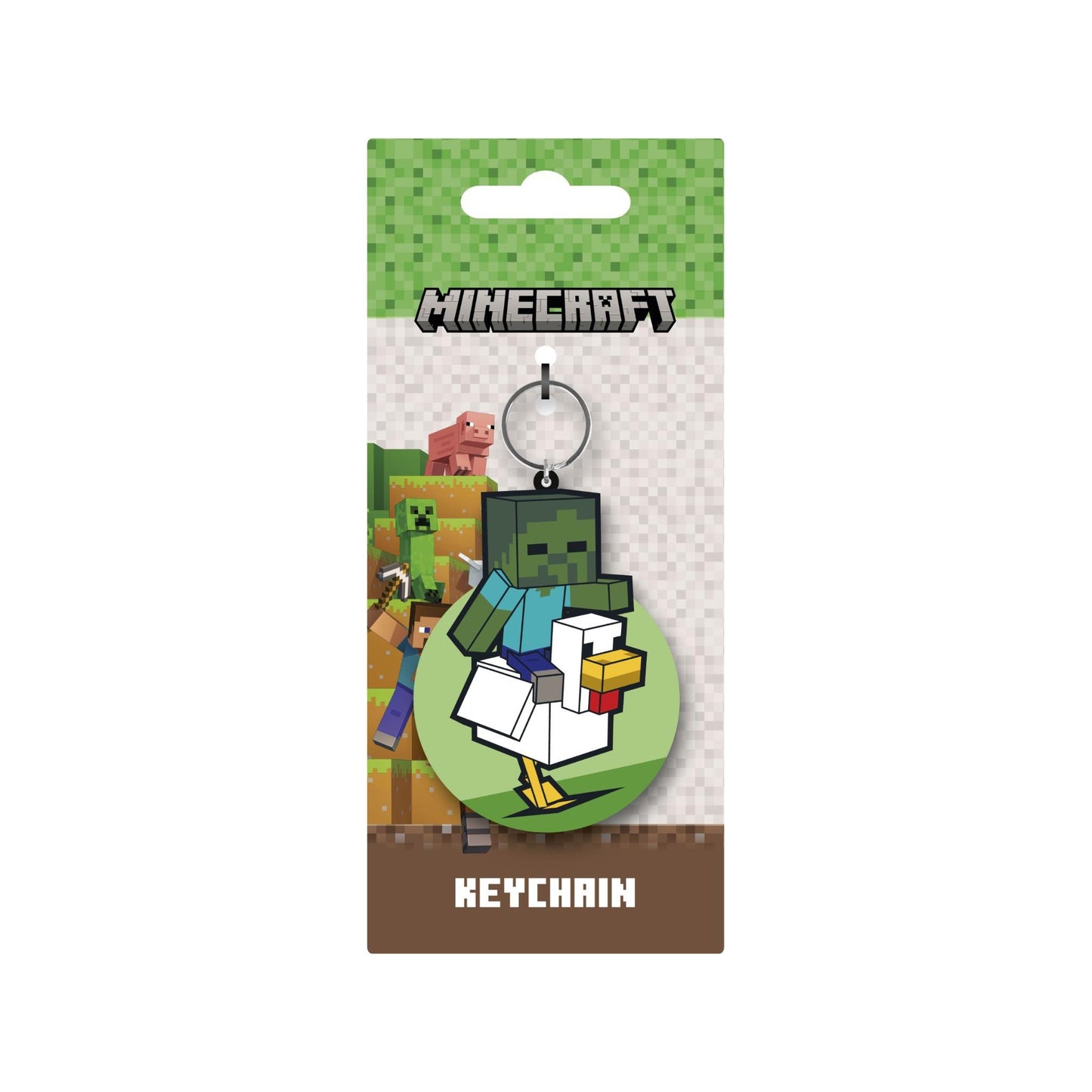 Minecraft - Chicken Jockey PVC Keyring