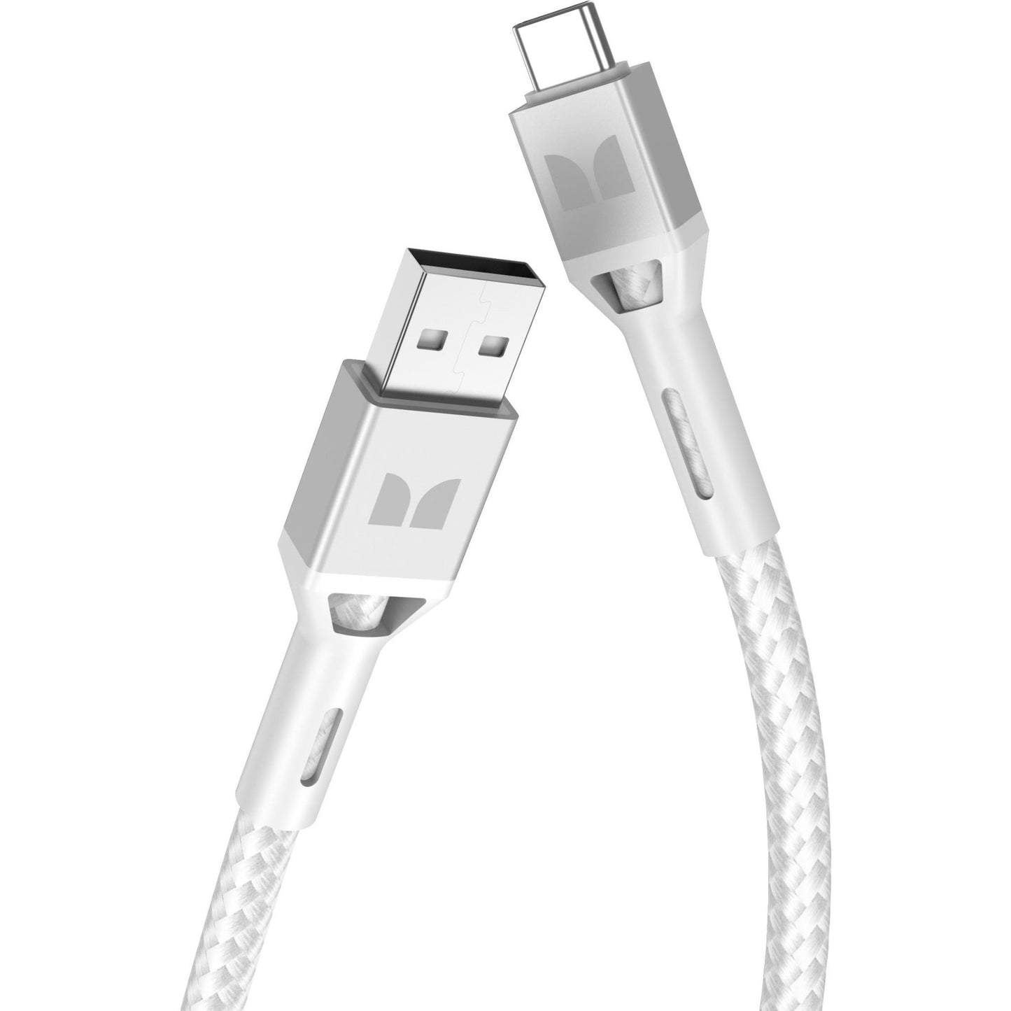 Monster 60W USB-C to USB-A Cable 2m (White)