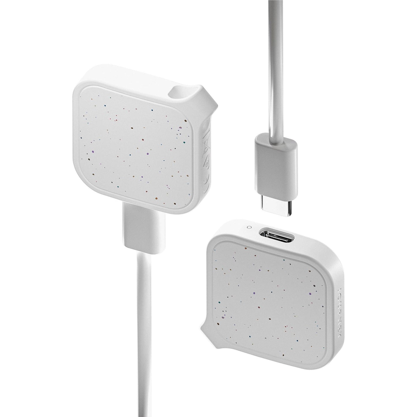 Journey Loc8 Fob Apple/Google Find My Rechargeable Bluetooth Tracker (Sparkle White)