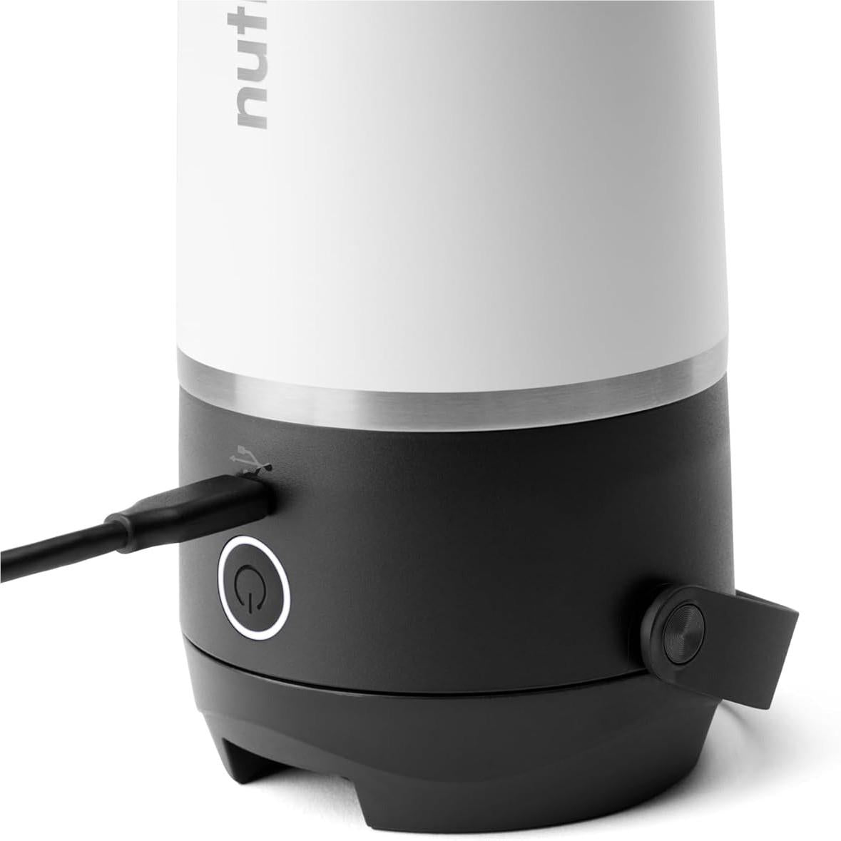 NutriBullet Flip Stainless Steel Portable Blender (White)