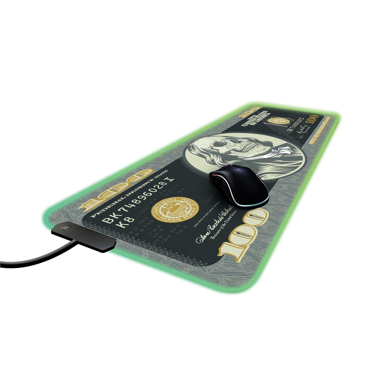 Powerwave RGB XL Mouse Pad (Dollar Bills)