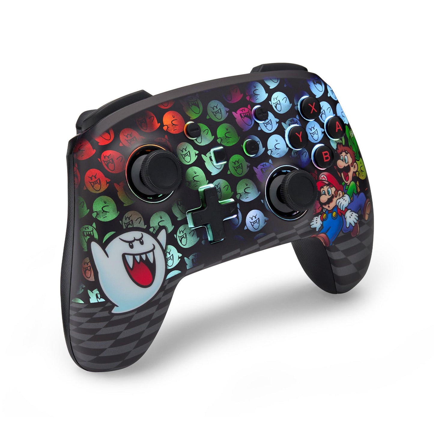 PowerA Enhanced Wireless Controller for Nintendo Switch with Ghost Lumectra - Mario Boo