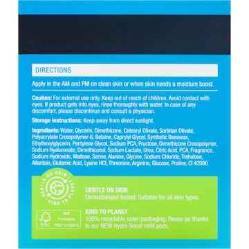 Neutrogena Hydro Boost Hyaluronic Acid Water Gel Face Moisturiser 50g