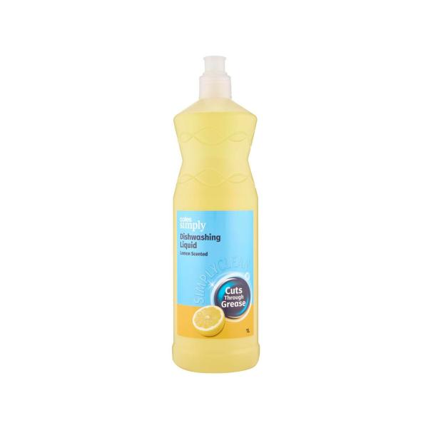 COLES SIMPLY DISHWASHING LIQUID LEMON 1 LITRE