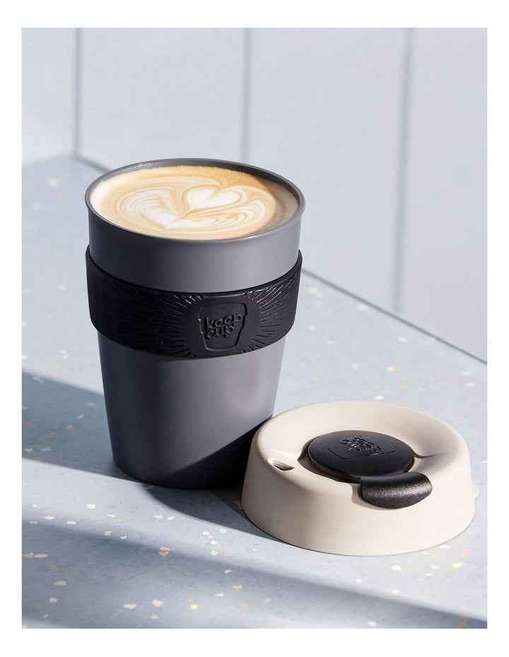 Original Reusable Plastic Cup M 12oz/340ml in Black
