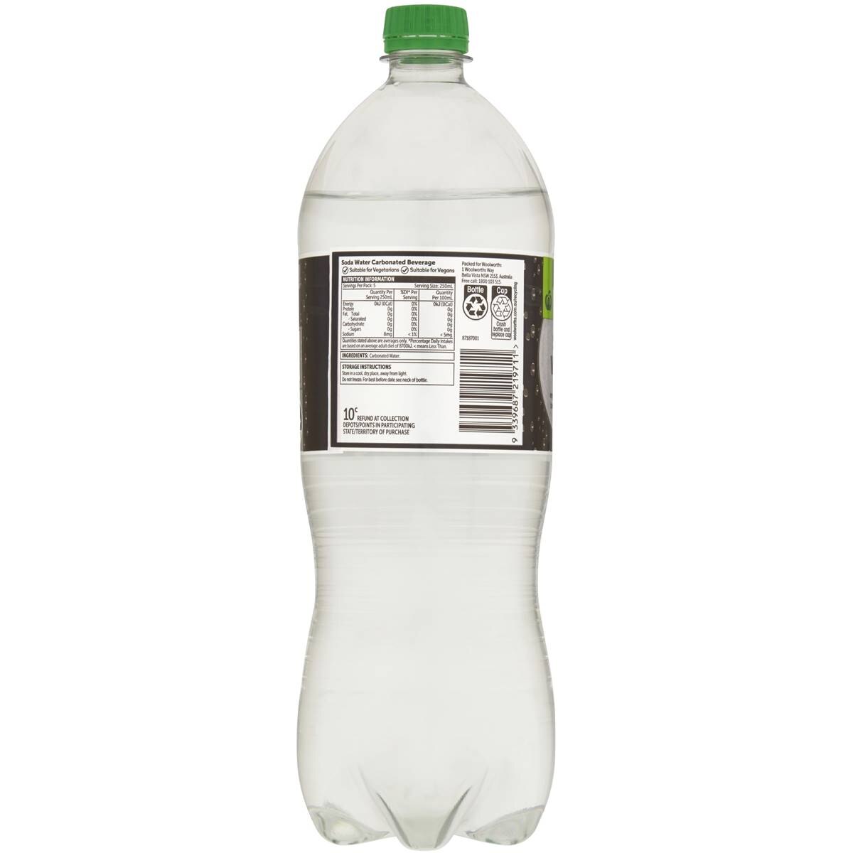 Woolworths Soda Water 1.25l
