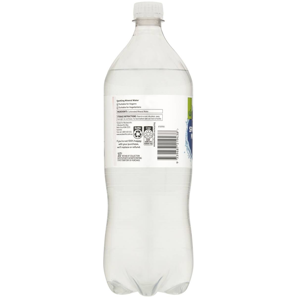 Woolworths Sparkling Mineral Water 1.25l