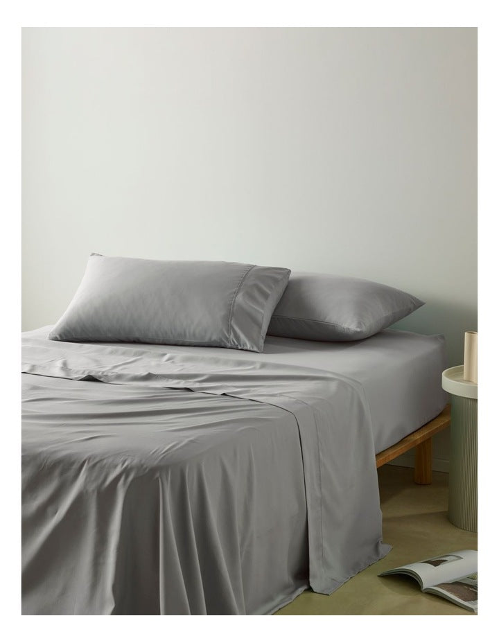 Super Soft Microfibre Sheet Set Silver