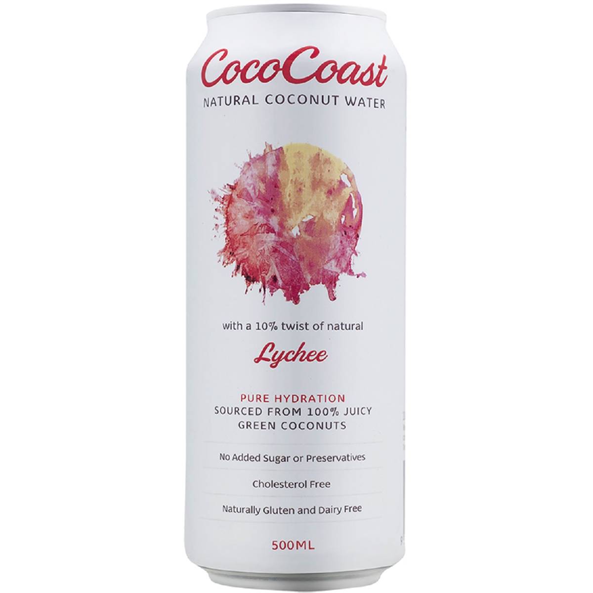 Cococoast Natural Coconut Water Lychee 500ml