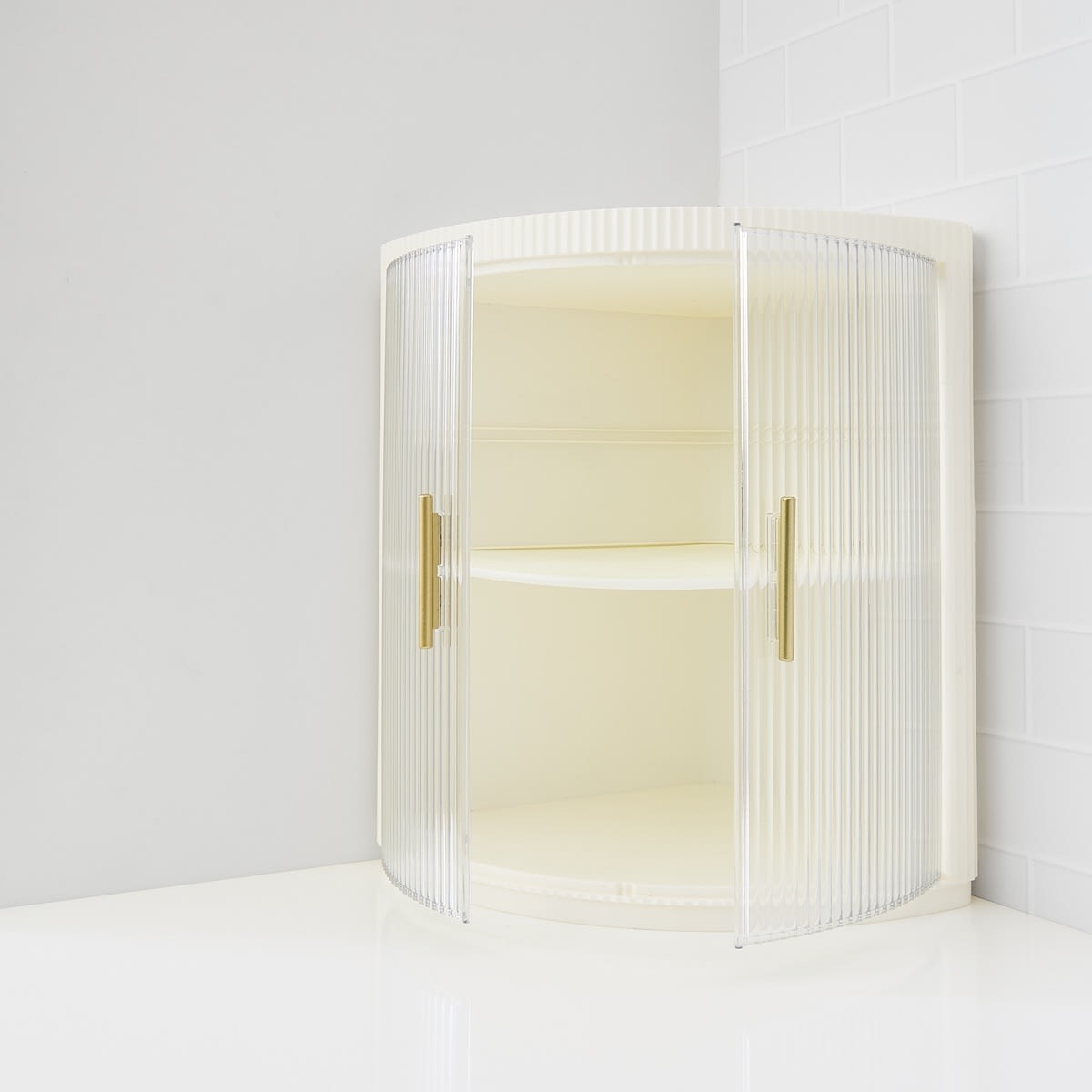 Linear Cosmetic Countertop Cabinet