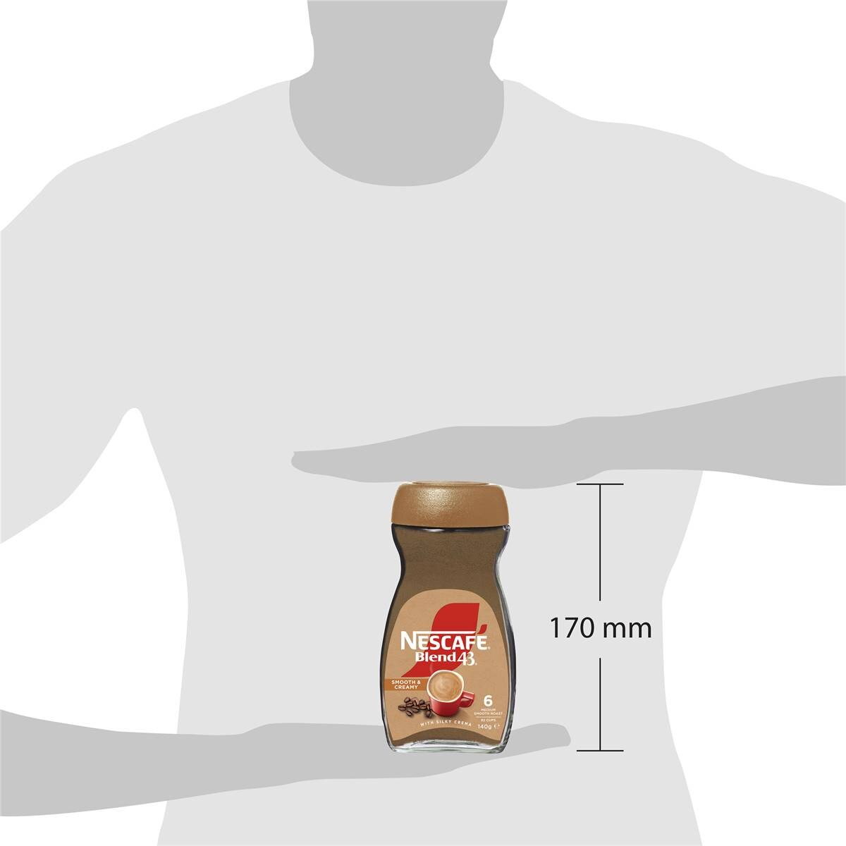 Nescafe Blend 43 Smooth & Creamy Instant Coffee Jar 140g