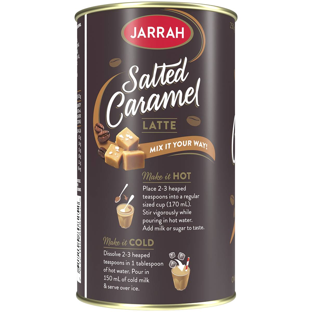 Jarrah Salted Caramel Latte Instant Coffee 250g