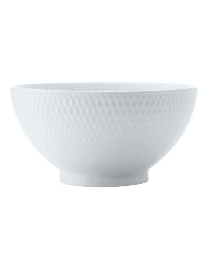 Diamonds Rice Bowl 12.5cm Set of 6 in White