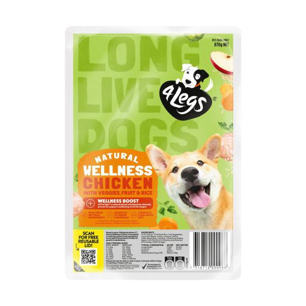 Natural + Wellness Boost With Chicken Vegies & Fruit Meatball Dog Food Trays