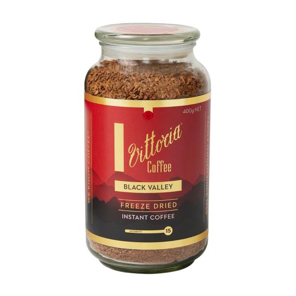 VITTORIA FREEZE DRIED BLACK VALLEY INSTANT COFFEE 400G