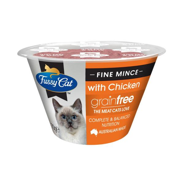 Grain Free Adult Chilled Fresh Cat Food Fine Mince With Chicken