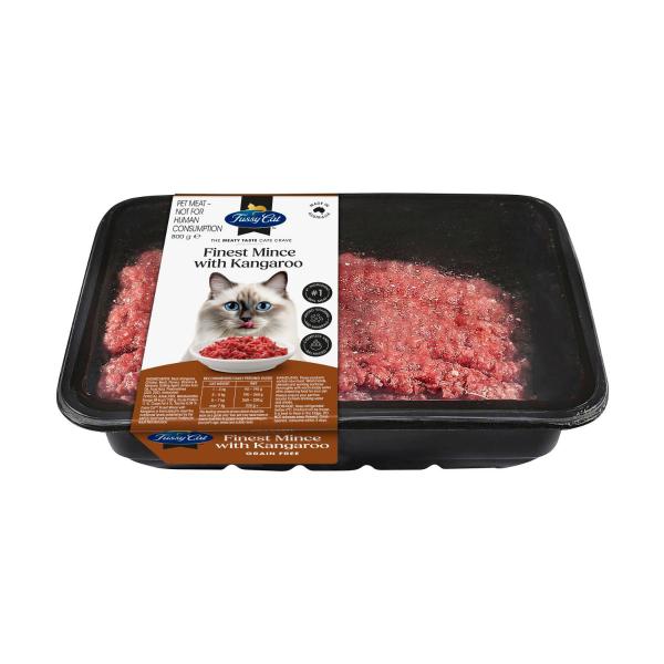 FUSSY CAT GRAIN FREE ADULT CHILLED FRESH CAT FOOD FINEST MINCE WITH KANGAROO 800GRAM
