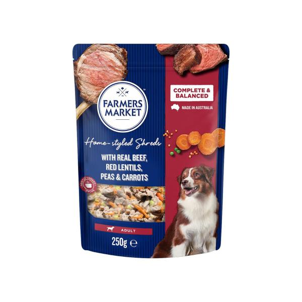 Adult Dog Food Homestyle Shreds With Beef Red Lentils Peas & Carrots