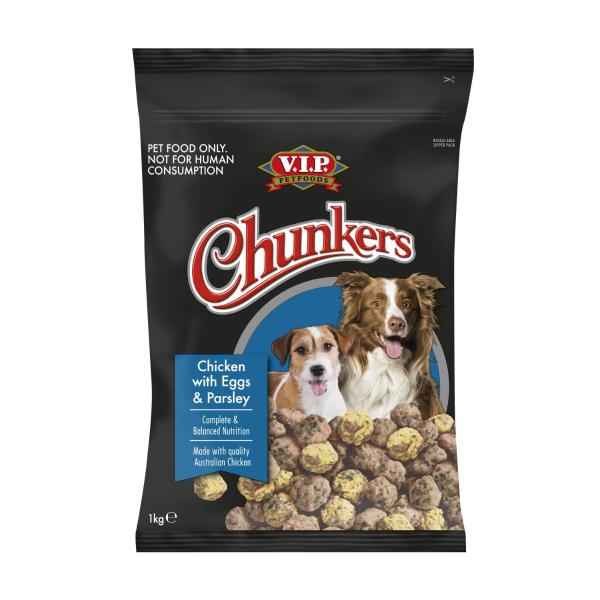 Chunkers Adult Chilled Fresh Dog Food Meatballs Chicken