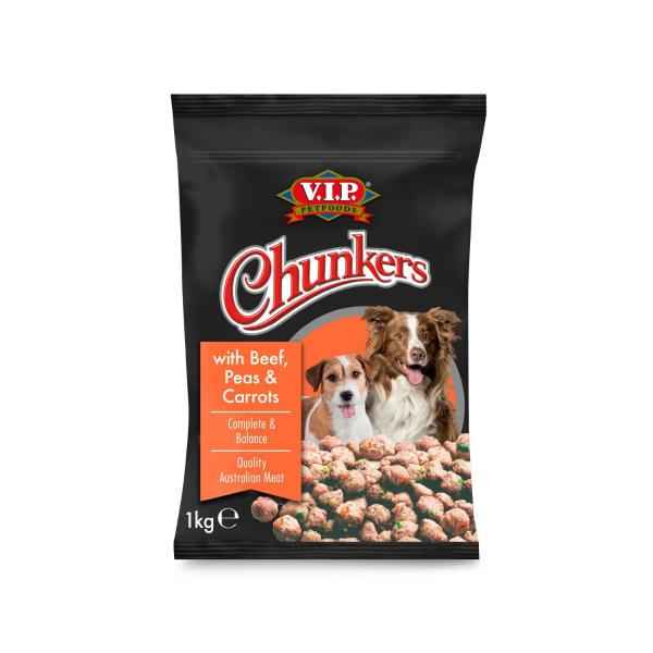 Chunkers Adult Chilled Fresh Dog Food Meatballs Beef