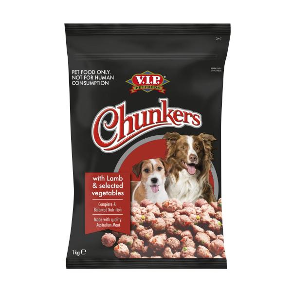 Chunkers Adult Chilled Fresh Dog Food Meatballs Lamb
