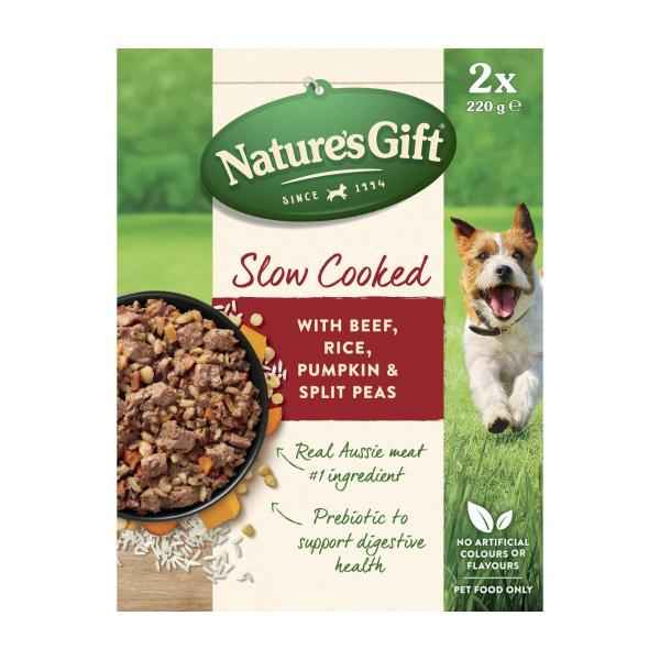 Slow Cooked Beef Rice Pumpkin & Split Peas Dog Food 2x220g