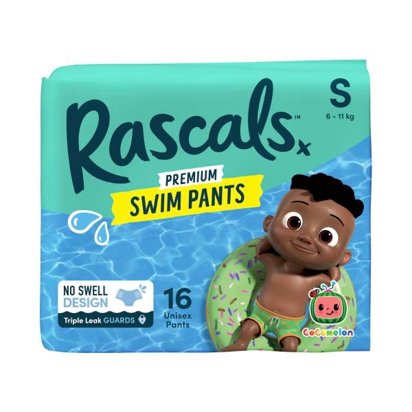 RASCALS PREMIUM SWIM PANTS SMALL (6-11KG) 16 PACK