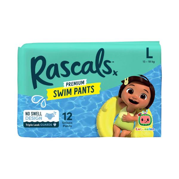 RASCALS PREMIUM SWIM PANTS LARGE (13-18KG) 12 PACK