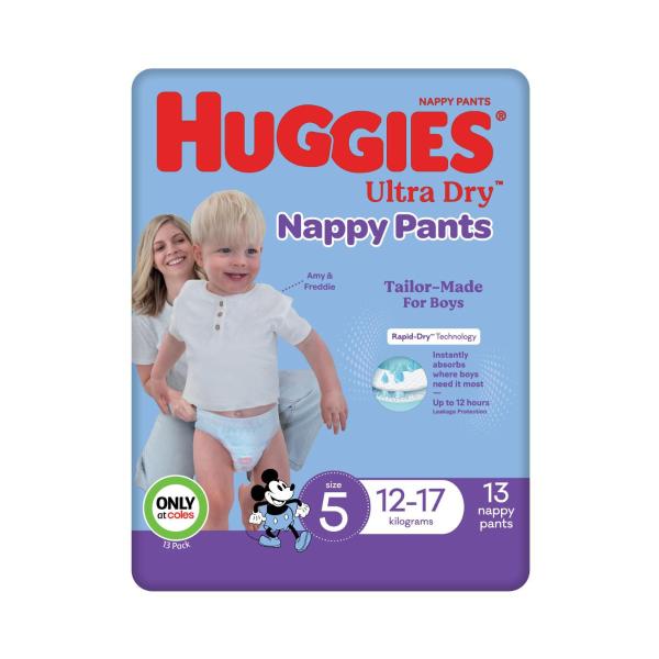 Ultra Dry Nappy Pants Boys Size 5 (12-17kg)