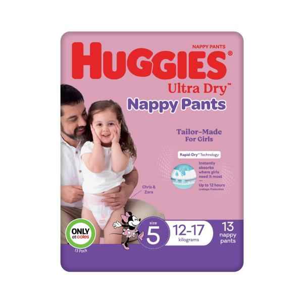 Ultra Dry Nappy Pants Girls Size 5 (12-17kg)