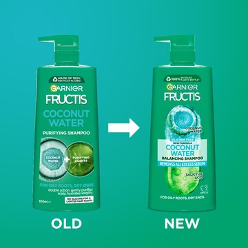Garnier Fructis Coconut Water Shampoo 850mL