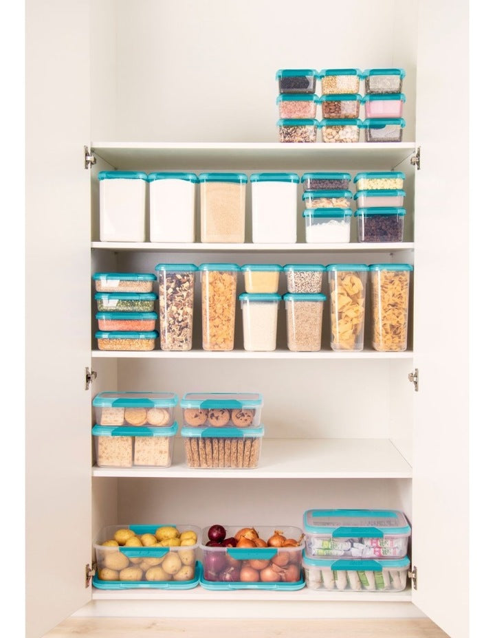 Fresh Seal Clips Square Food Storage 630ml in Teal