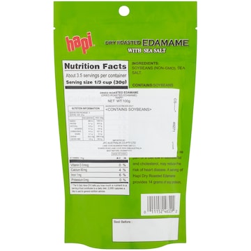 Hapi Dry Roasted Edamame 100g