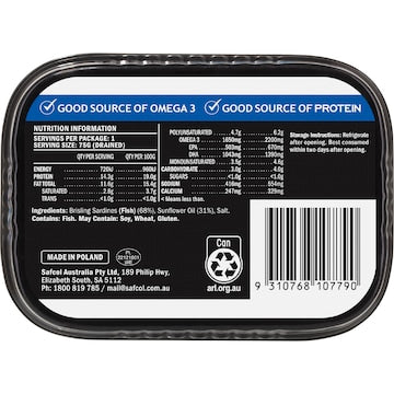 Safcol Sardines In Oil 110g