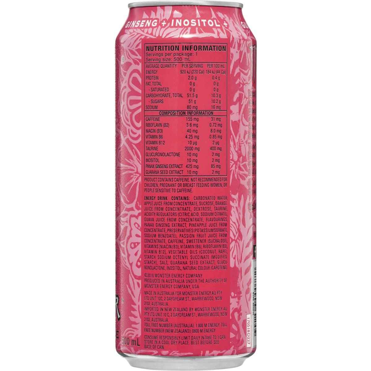 Monster Energy Pipeline Punch Can 500ml